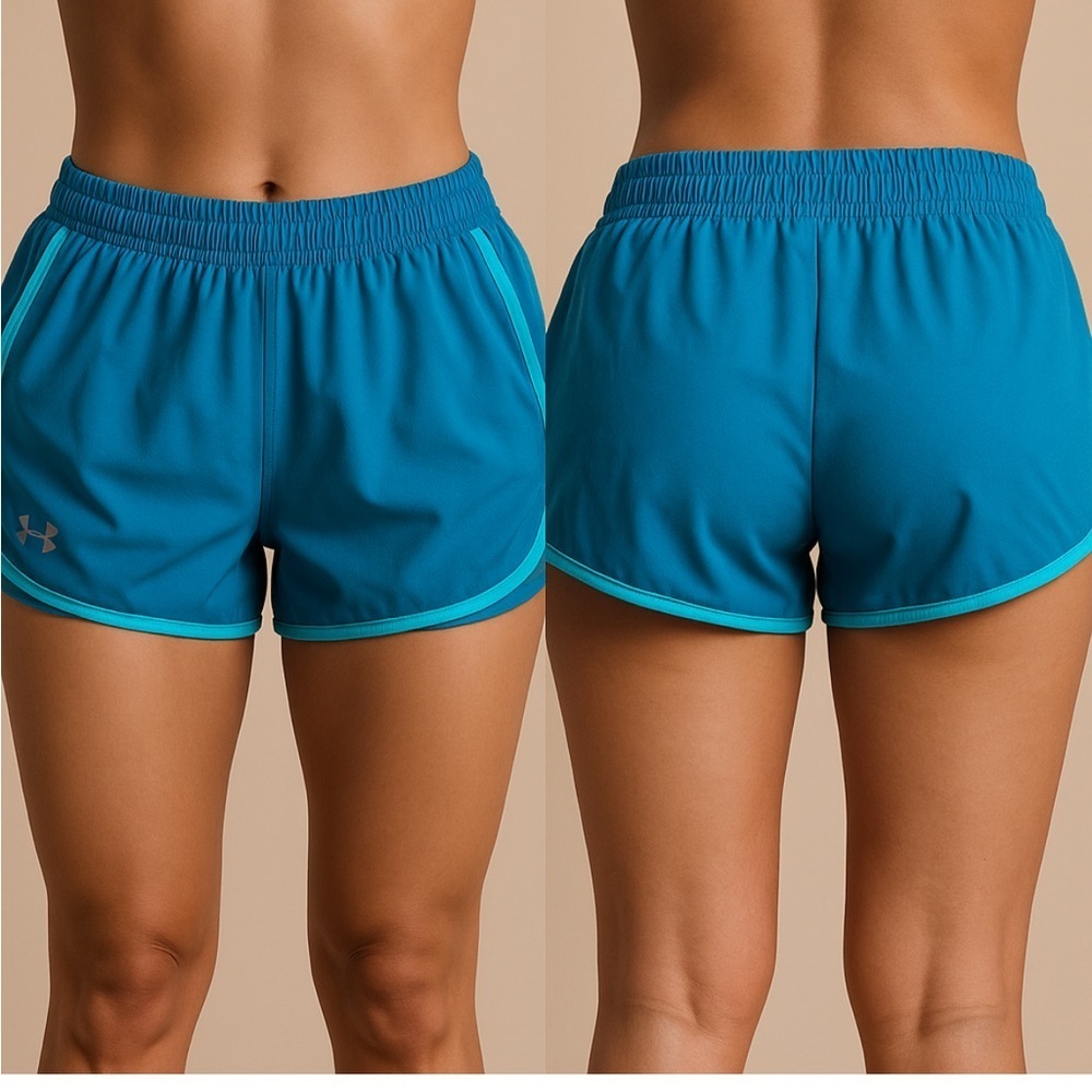 Under Armour Women's Teal Blue Athletic Shorts Size Large